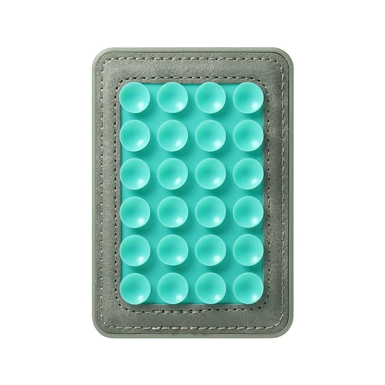 MC-W18 Magnetic Phone Back Stand Silicone Suction Cup Phone Mount - Green