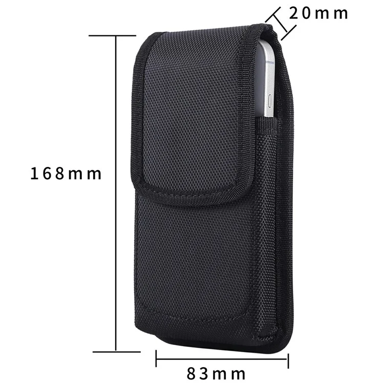 Étui universel pour téléphone SZ-8 pour appareils de 5,5 à 6,9 pouces Fermeture magnétique Clip de ceinture en nylon Étui de transport