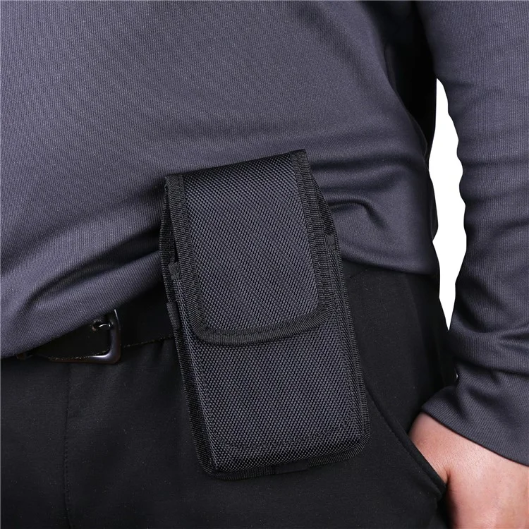 Étui universel pour téléphone SZ-8 pour appareils de 5,5 à 6,9 pouces Fermeture magnétique Clip de ceinture en nylon Étui de transport