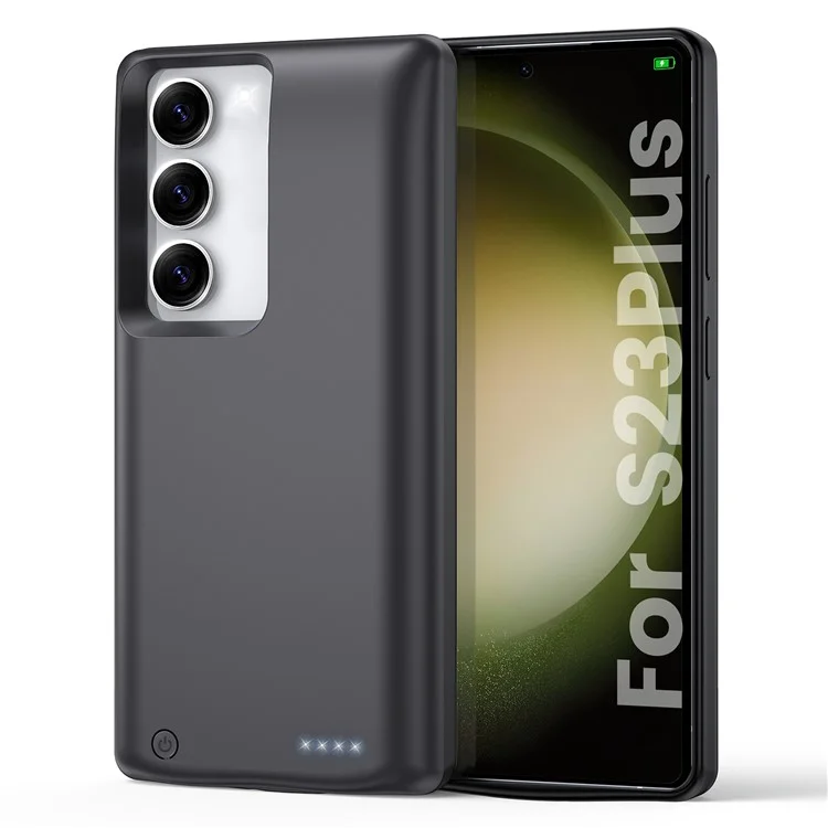 TY-118 For Samsung Galaxy S23+ / S22+ 5G 10000mAh Battery Case Power Bank Portable Charger Protective Cover