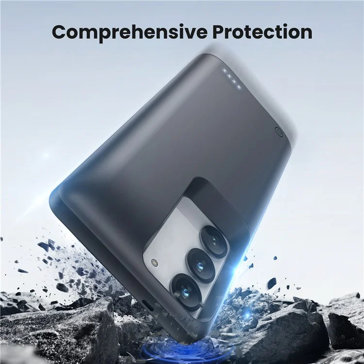 TY-118 For Samsung Galaxy S23+ / S22+ 5G 10000mAh Battery Case Power Bank Portable Charger Protective Cover