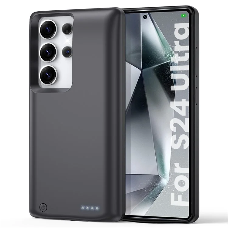 TY-118 For Samsung Galaxy S24 Ultra 10000mAh Battery Case Power Bank Portable Charger Protective Cover