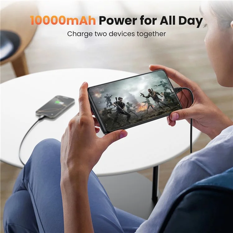 TY-118 For Samsung Galaxy S24 Ultra 10000mAh Battery Case Power Bank Portable Charger Protective Cover