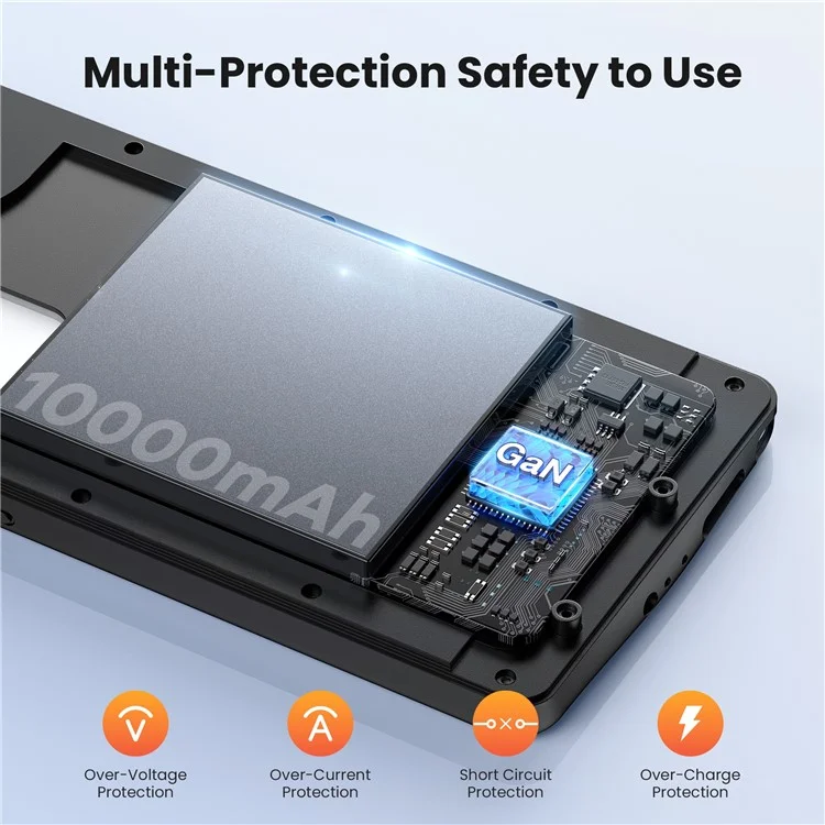 TY-118 For Samsung Galaxy S24 Ultra 10000mAh Battery Case Power Bank Portable Charger Protective Cover