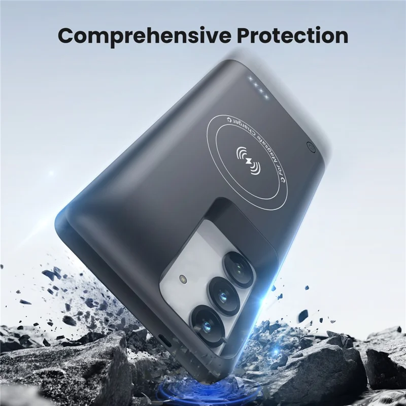 TY-118W For Samsung Galaxy S25 / S24 10000mAh Battery Case Charger Cover Compatible with MagSafe (Not Support Wireless Discharge)