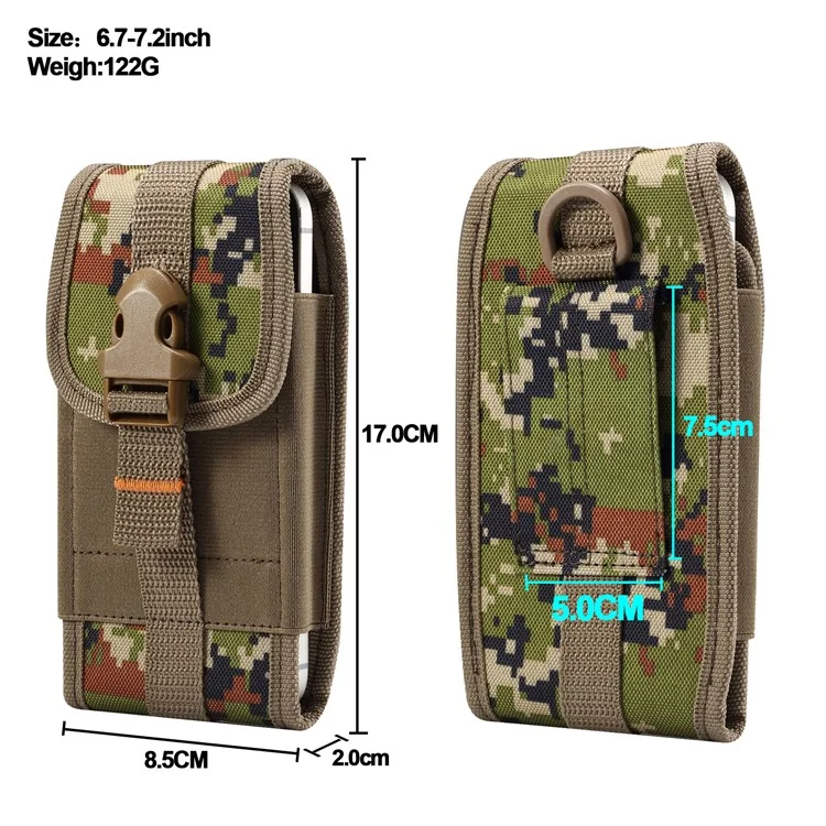 Custodia Universale per Telefono per iPhone 16 Pro Max / Samsung S25 Ultra / Huawei P60 da 6,7-7,2 Pollici Borsa da Cintura