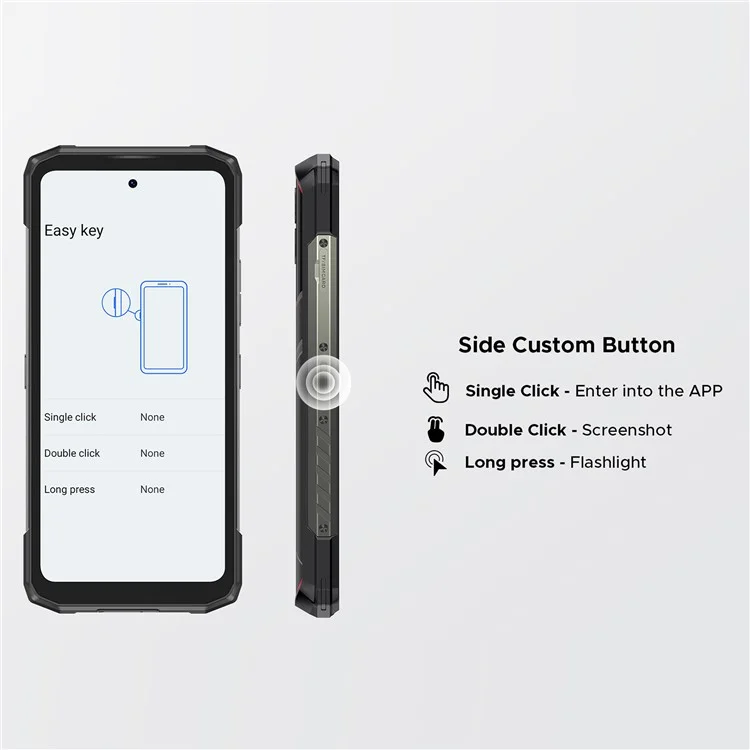 DOOGEE Blade20 Ultra 4G Rugged Smartphone Unisoc T7250 6.6 inch 8GB + 256GB 10300mAh Battery 50MP Camera - Red