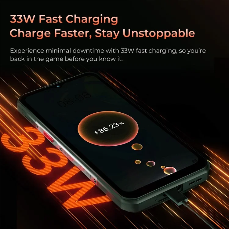 OUKITEL WP55 Pro 5G Rugged Smartphone 6.58 inch Dimensity 7025 16GB + 512GB 11000mAh Battery 108MP Camera Mobile Phone - Orange