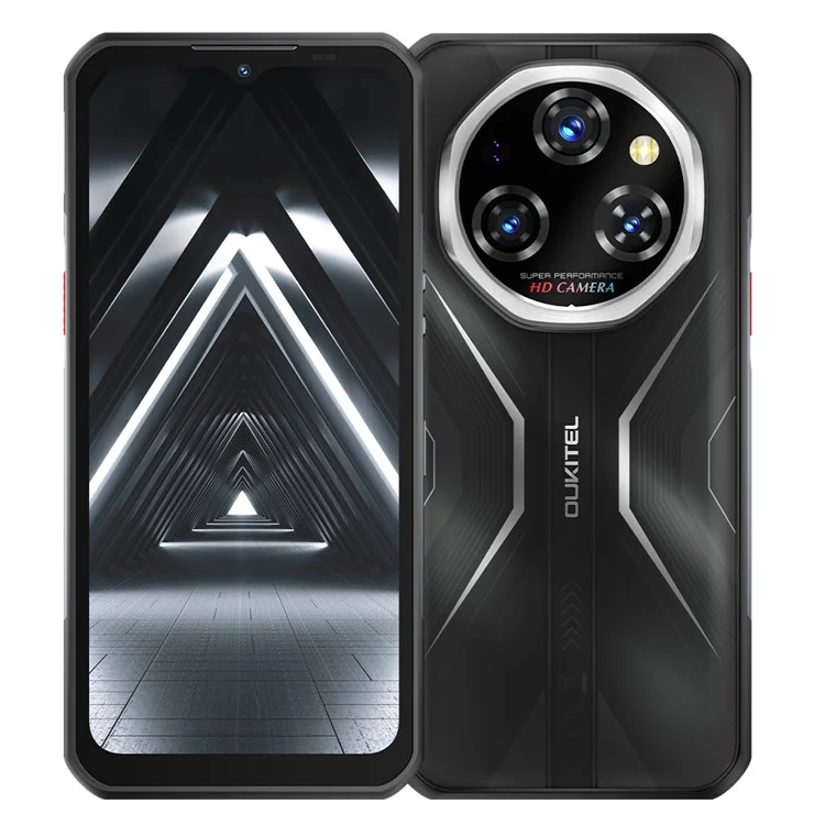 OUKITEL WP55 Pro 5G Rugged Smartphone 6.58 inch Dimensity 7025 16GB + 512GB 11000mAh Battery 108MP Camera Mobile Phone - Black