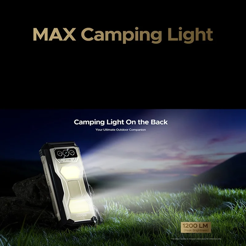 DOOGEE V MAX S 5G Smartphone Resistente 6,58 pulgadas Dimensity 7050 8GB + 256GB Batería de 22000mAh Cámara de 108MP Android 14 - Tono Desgastado