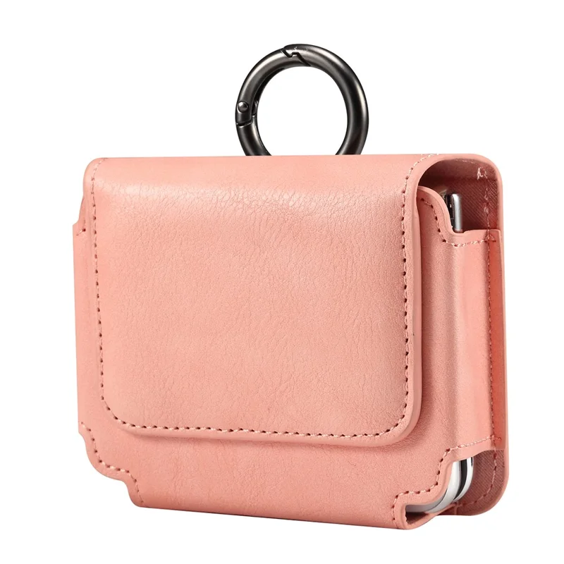 Custodia pieghevole universale per smartphone con clip da cintura per Huawei Pura X - Rosa