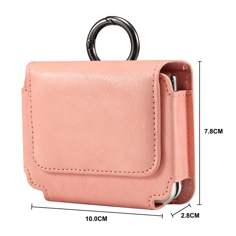 Custodia pieghevole universale per smartphone con clip da cintura per Huawei Pura X - Rosa