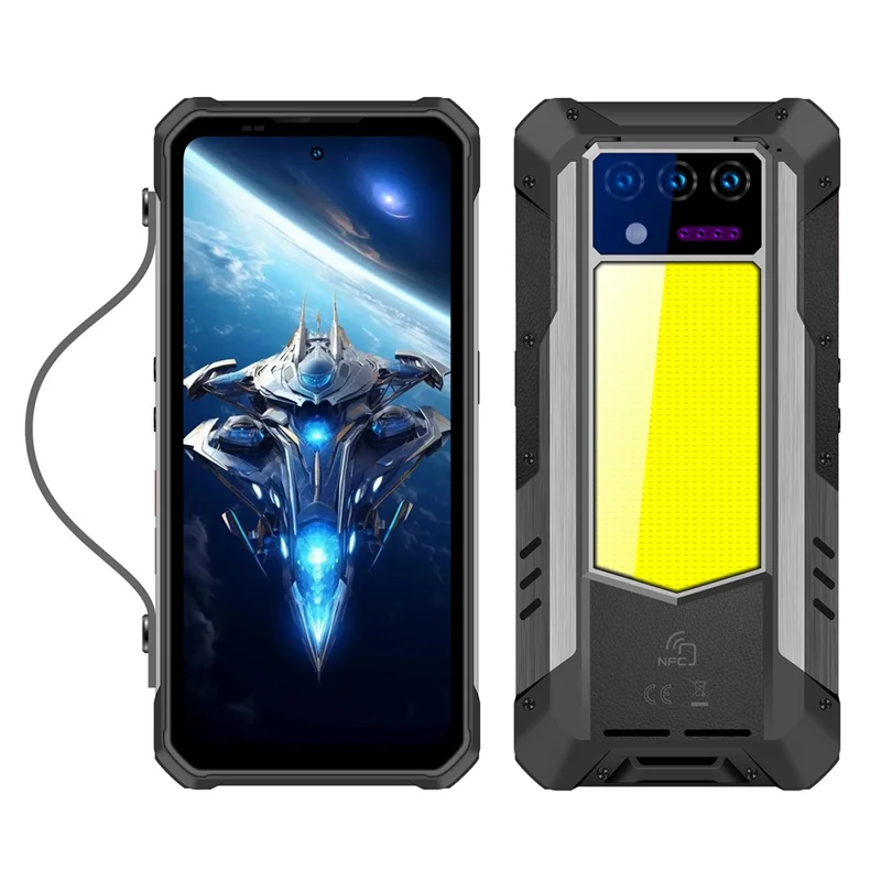 OUKITEL WP100 Rugged Smartphone 6.8 inch 5G Dimensity 7300 12GB + 512GB 33000mAh Battery 200MP Camera Laser Rangefinder