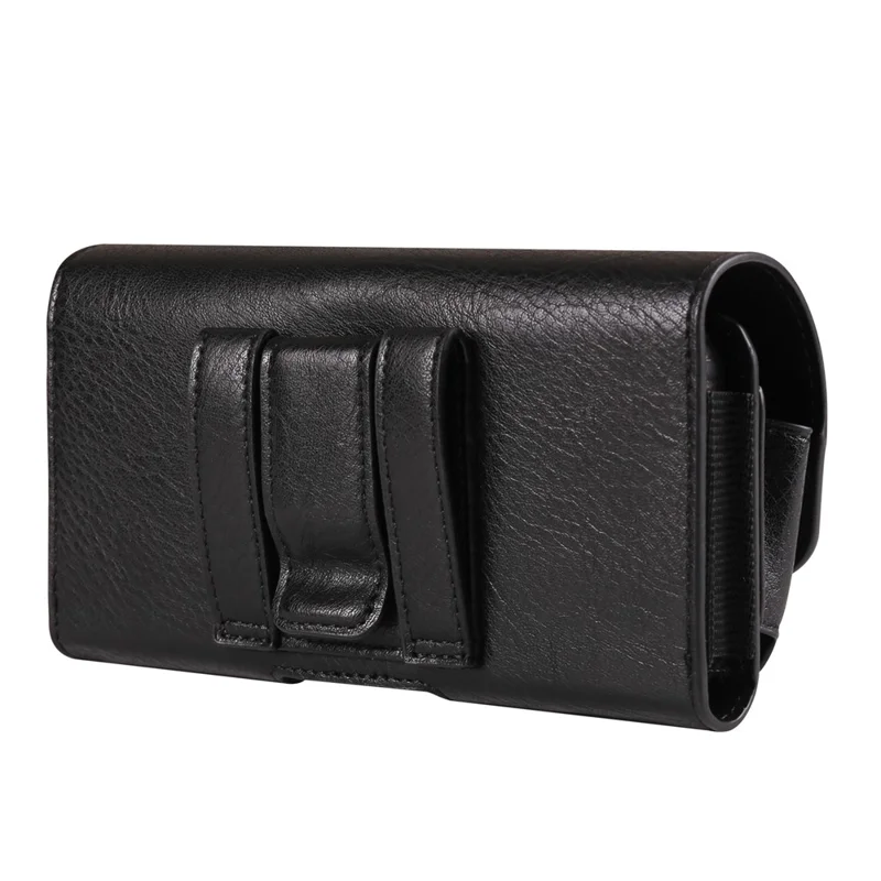Funda Portacinturones Universal para Teléfonos de 6,7 - 6,9 Pulgadas con Soporte para Gafas y Banda Elástica - Negro