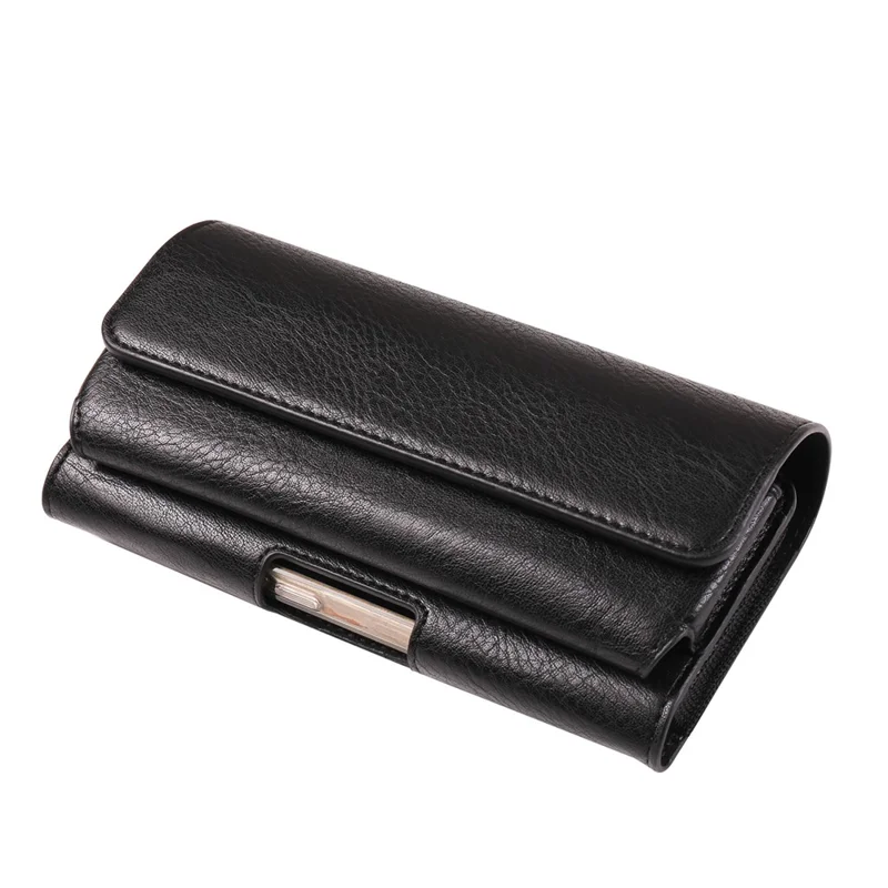 Funda Portacinturones Universal para Teléfonos de 6,7 - 6,9 Pulgadas con Soporte para Gafas y Banda Elástica - Negro