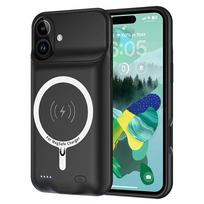 A29 For iPhone 17 Portable Phone Charger Case 6000mAh Power Bank Compatible with MagSafe