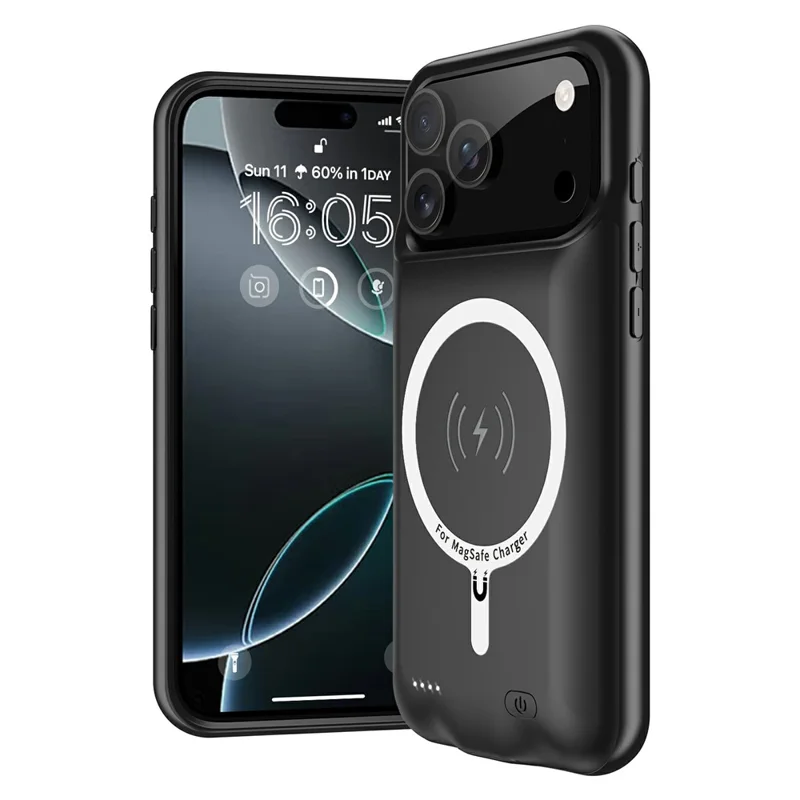 B29S For iPhone 17 Pro Max Portable Phone Charger Case 6000mAh Power Bank Compatible with MagSafe