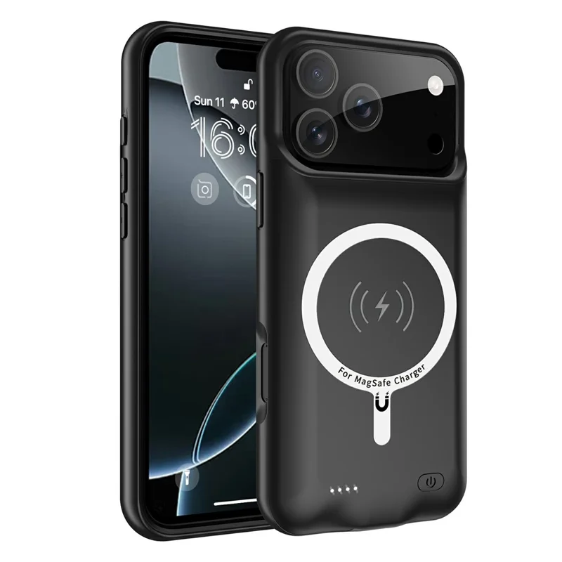 B29S For iPhone 17 Pro Max Portable Phone Charger Case 6000mAh Power Bank Compatible with MagSafe