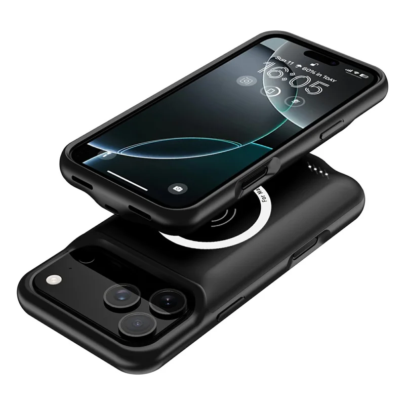 B29S For iPhone 17 Pro Max Portable Phone Charger Case 6000mAh Power Bank Compatible with MagSafe
