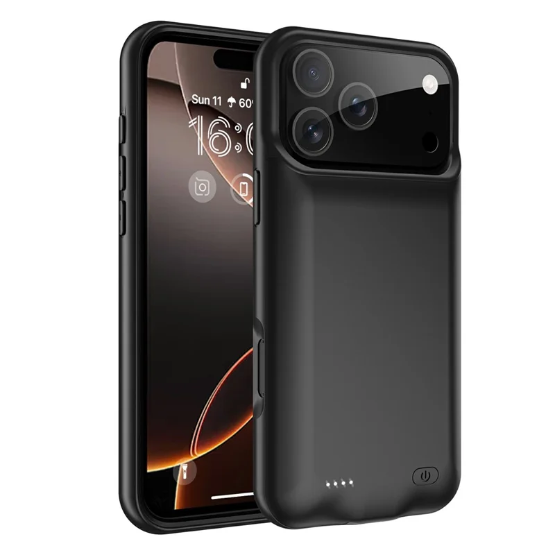 A29S Cover Batteria per iPhone 17 Pro, Custodia Protettiva Ricaricabile da 6000mAh con Bordi in TPU Morbido