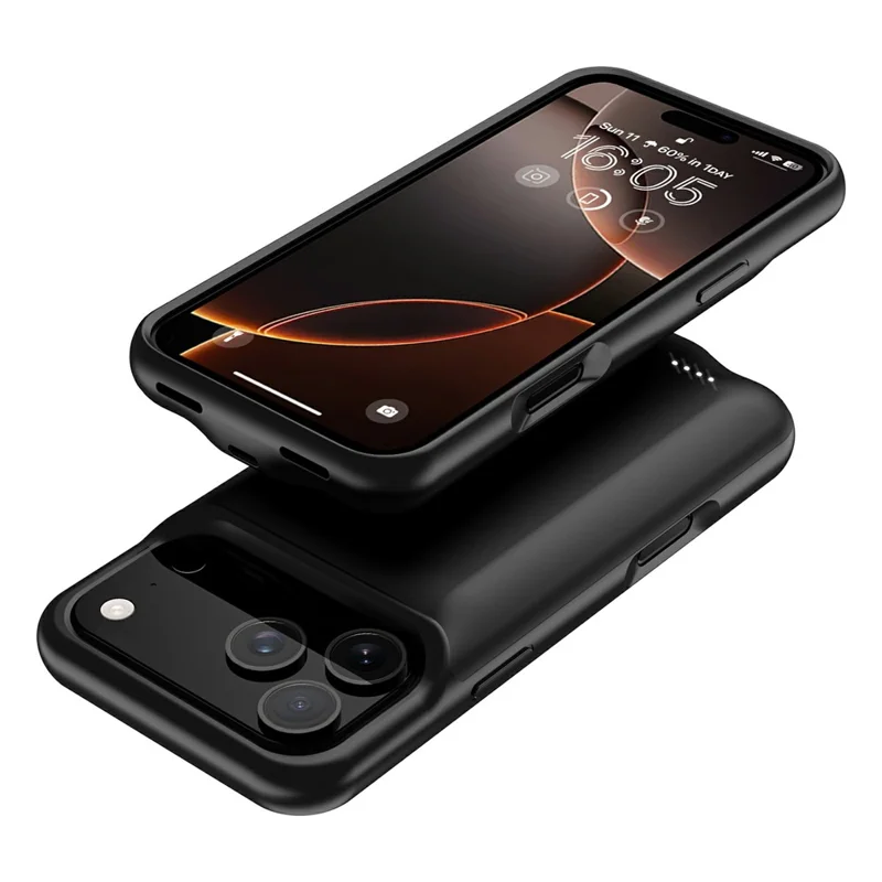 A29S Cover Batteria per iPhone 17 Pro, Custodia Protettiva Ricaricabile da 6000mAh con Bordi in TPU Morbido