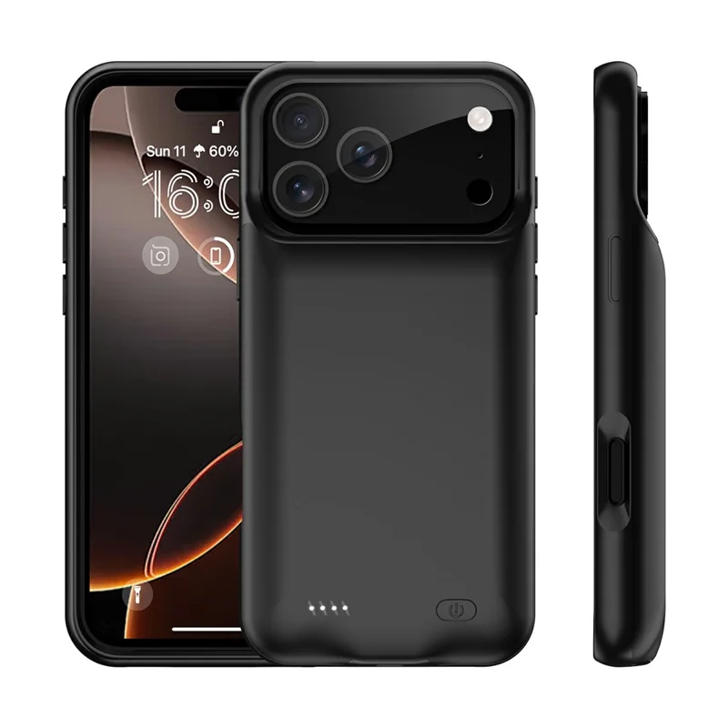 A29S Cover Batteria per iPhone 17 Pro, Custodia Protettiva Ricaricabile da 6000mAh con Bordi in TPU Morbido