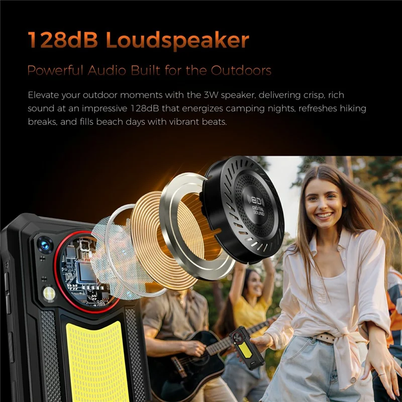 OUKITEL WP53S 4G Rugged Smartphone Unisoc T615 6.52 Inch Mobile Phone with 11000mAh Battery, 4+128GB