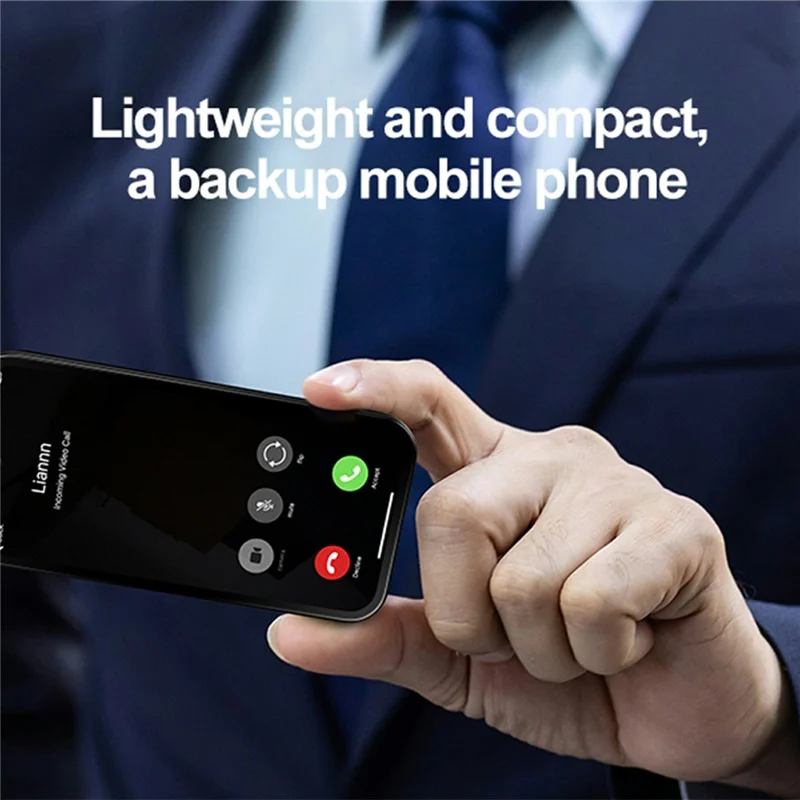 Q333 4G Mini Smartphone Dual SIM 3.97 Inch Screen Android 12.0 Mobile Phone with 2000mAh Battery, 4+64GB - Silver