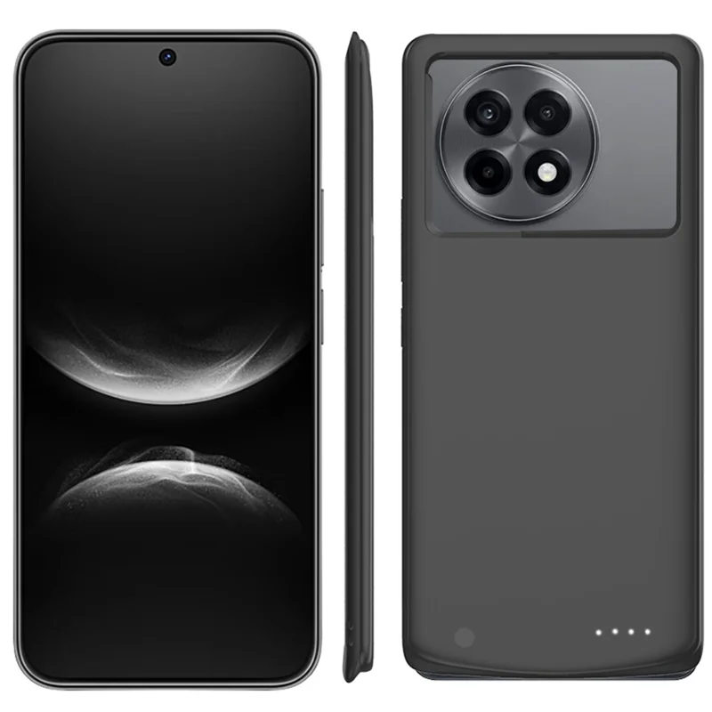 For OnePlus Ace 5 5G Phone Charger Case 10000mAh Power Bank Rechargeable Extended Battery - Black