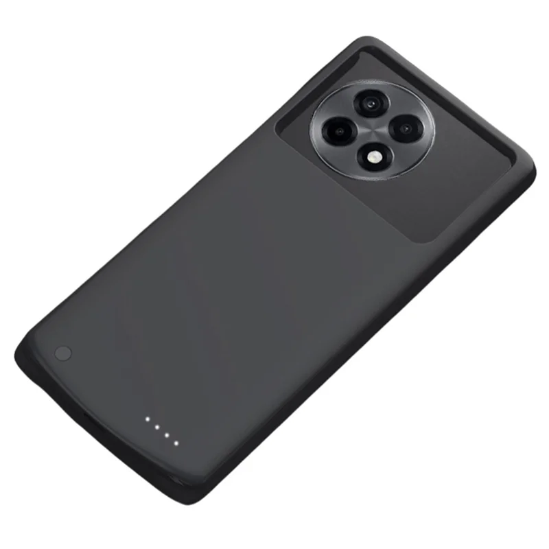 Case de Carregador para OnePlus Ace 5 Pro 5G Power Bank de 10000mAh com Bateria e Borda Macia - Preto