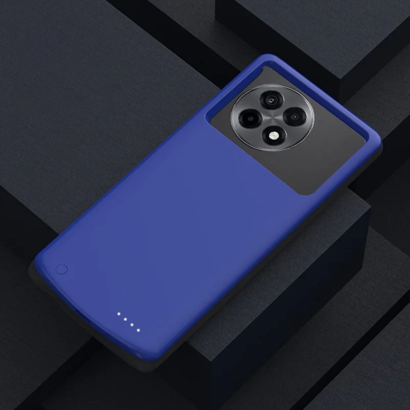 For OnePlus Ace 5 Pro 5G Phone Charger Case 10000mAh Power Bank Soft Edge Battery Case - Blue