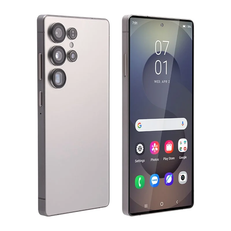 W&O X25 Ultra 6.75 inch 4G Smartphone MT6762 4GB + 64GB Cell Phone Built-in Stylus Hole-Punch Screen - Grey