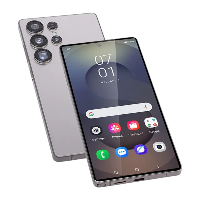 W&O X25 Ultra 6.75 inch 4G Smartphone MT6762 4GB + 64GB Cell Phone Built-in Stylus Hole-Punch Screen - Grey