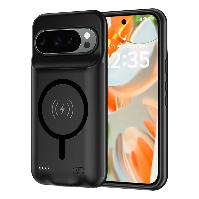 A49S Tragbare Ladehülle für Google Pixel 10 / 10 Pro 6000mAh Powerbank kompatibel mit MagSafe