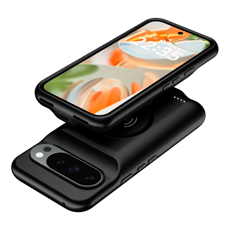 A49S Tragbare Ladehülle für Google Pixel 10 / 10 Pro 6000mAh Powerbank kompatibel mit MagSafe