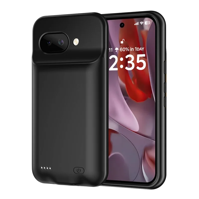 B49 For Google Pixel 9a Phone Charger Case Soft TPU Edge 6000mAh Protective Back Cover