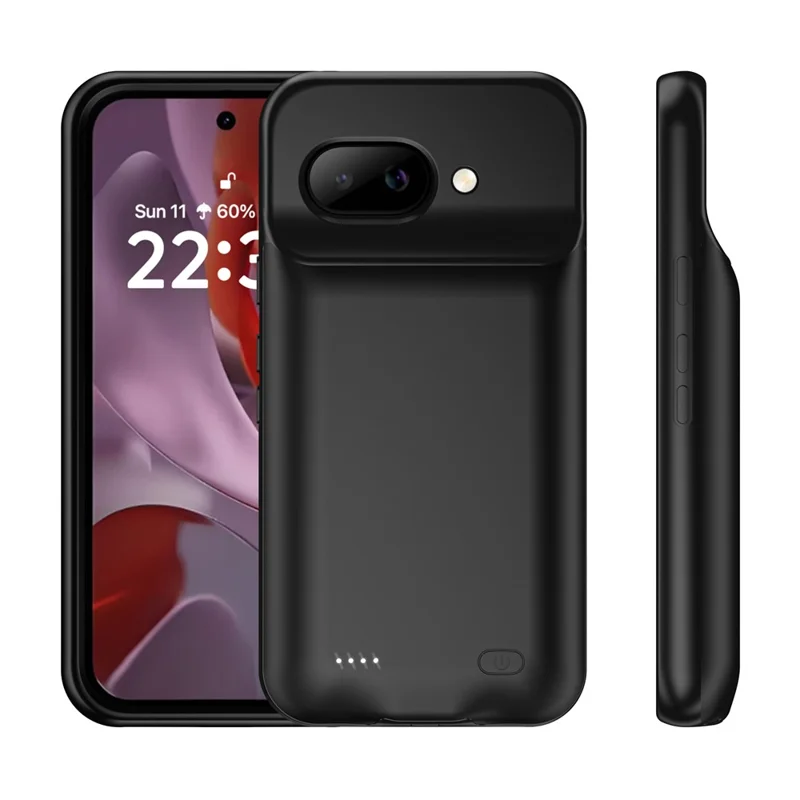 B49 For Google Pixel 9a Phone Charger Case Soft TPU Edge 6000mAh Protective Back Cover