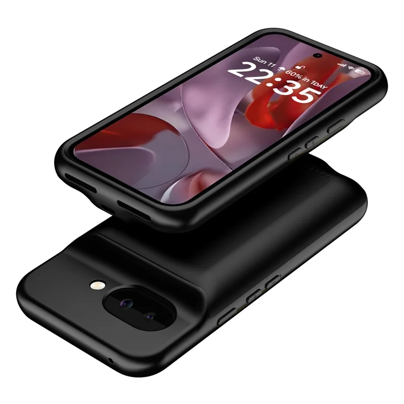 B49 For Google Pixel 9a Phone Charger Case Soft TPU Edge 6000mAh Protective Back Cover