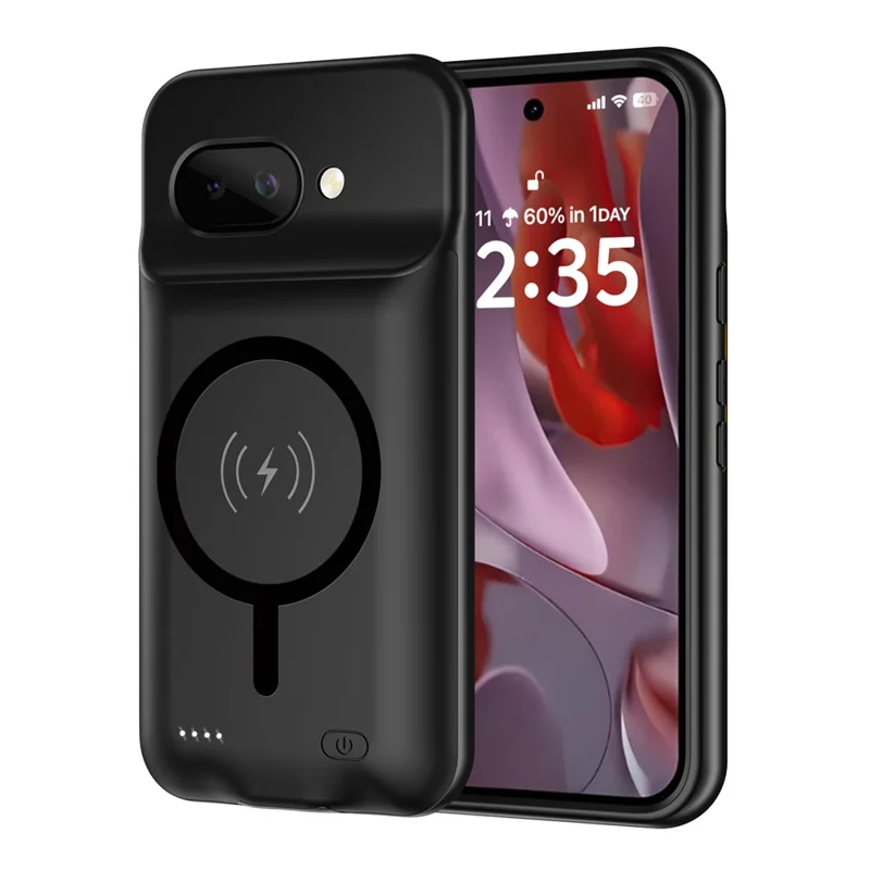 B49 Für Google Pixel 9a Tragbare Handyladehülle 6000mAh Powerbank Kompatibel mit MagSafe