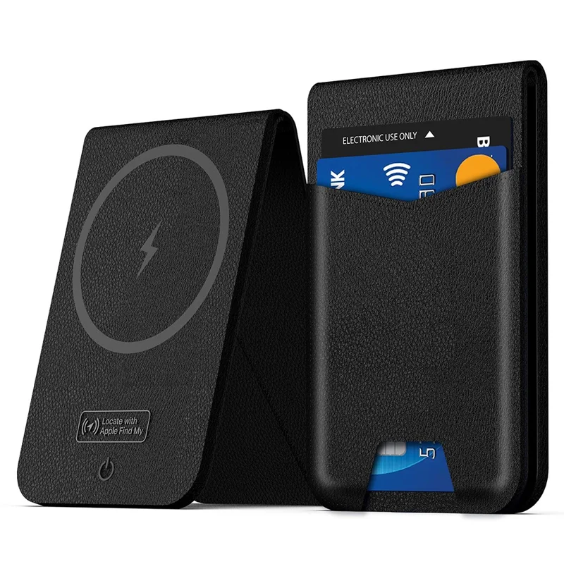 Carteira Anti-Perda de Couro Compatível com Suporte Portátil Magsafe Carteira com Funcionalidade Find My