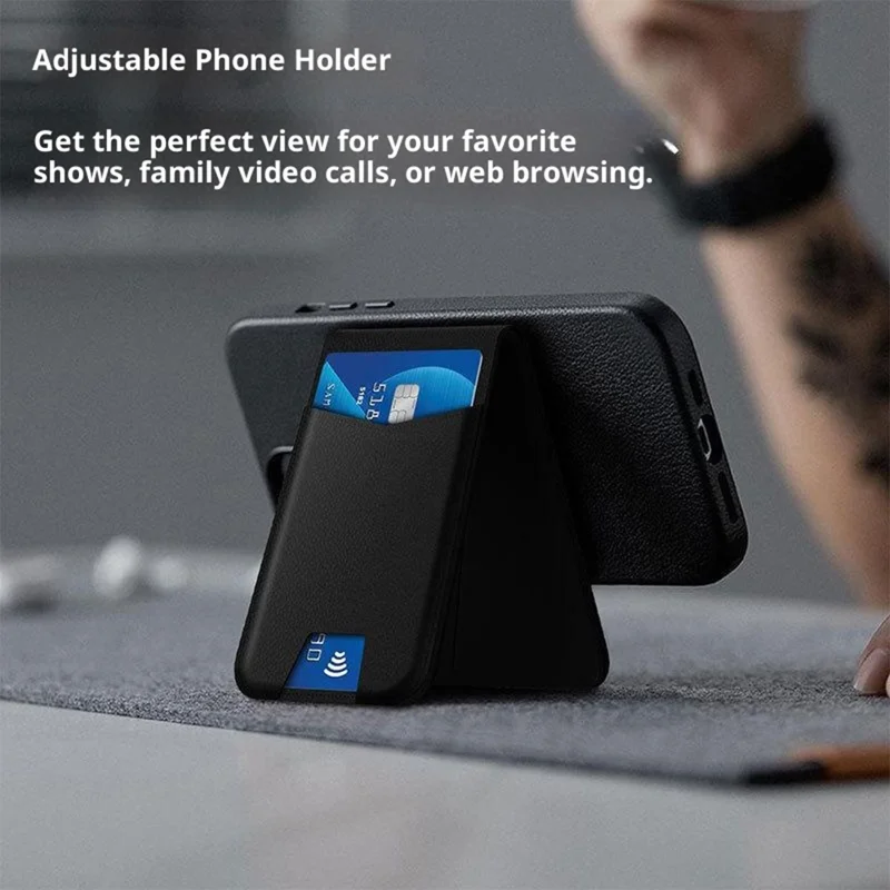 Carteira Anti-Perda de Couro Compatível com Suporte Portátil Magsafe Carteira com Funcionalidade Find My