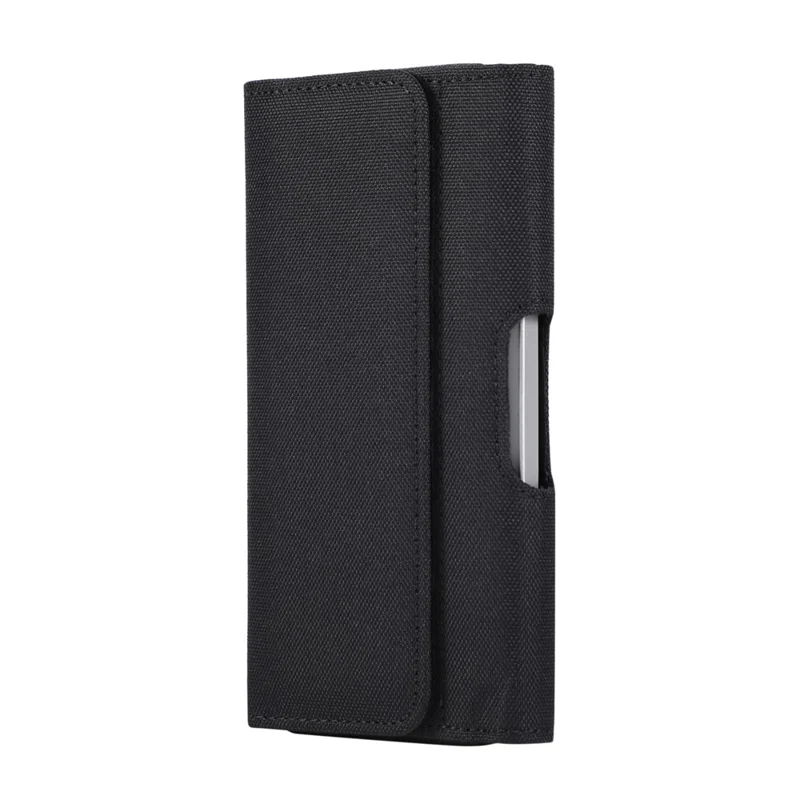 Universal 7 Inch Horizontal Nylon Phone Waist Bag Magnetic Closure Phone Pouch Belt Clip Holster