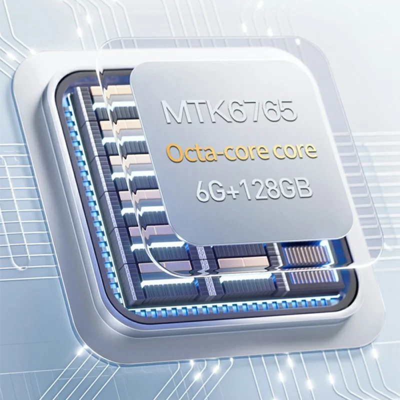 DOOV R70 4 Inch Touch Screen Android 13 4G Smartphone 2600mAh Battery Keypad Cellphone, 6+128GB (with Camera) - White