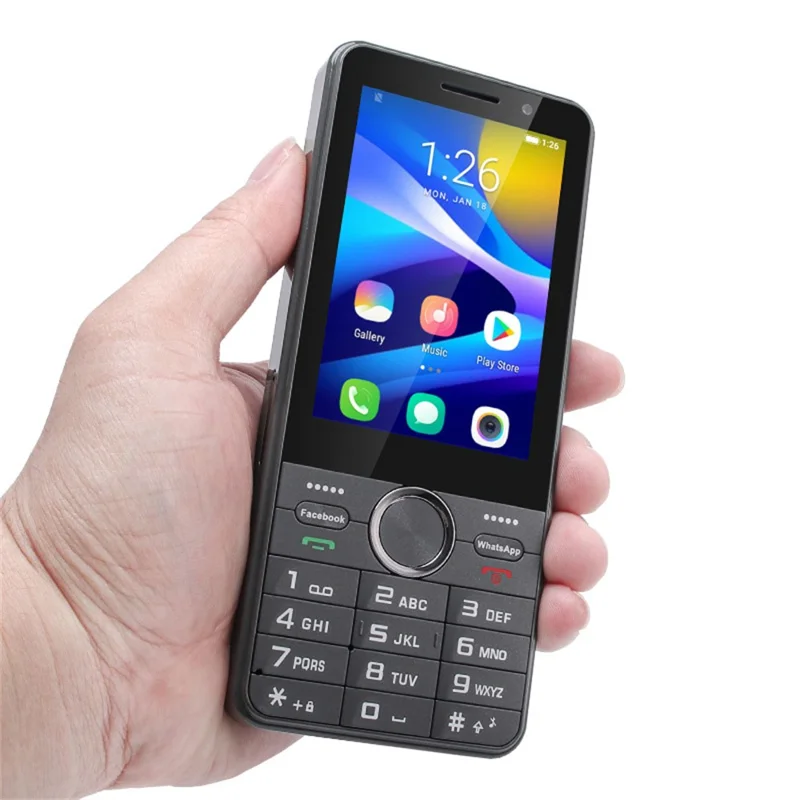 UNIWA A3502 2.4 Inch 4G Mini Smartphone MT6737M 2+16GB Dual SIM Touch Screen Android Mobile Phone - Gold