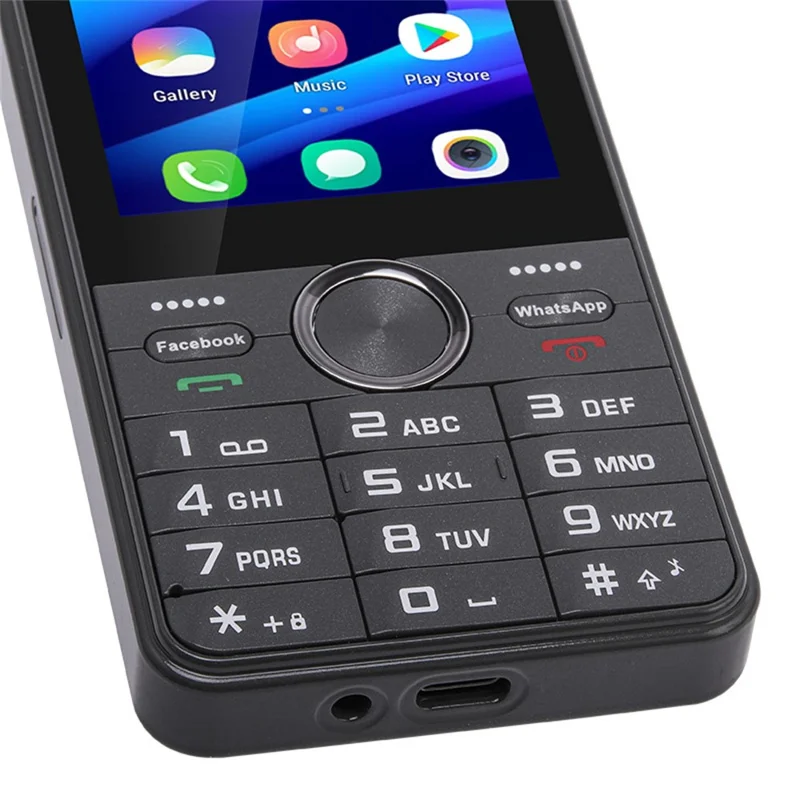 UNIWA A3502 2.4 Inch 4G Mini Smartphone MT6737M 2+16GB Dual SIM Touch Screen Android Mobile Phone - Gold