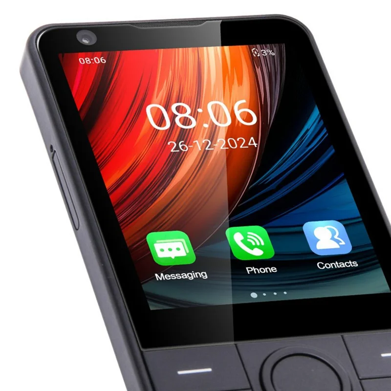 DOOV R77 Pro 2.8 Inch 3GB+32GB 4G Mini Android Smartphone Touchscreen Keypad Dual SIM Cell Phone - Grey