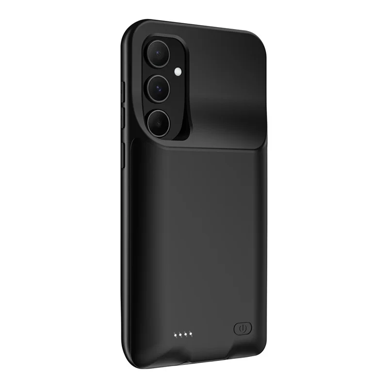 F10s til Samsung Galaxy S26+ TPU-opladeret tilbehør med 6000 mAh ekstra batteri og LED-indikator - Sort