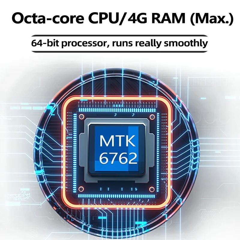 UNIWA MP004 4+64GB Mini Tablet 4.0 Inch IPS Screen Android 14 MP4 Player - Black