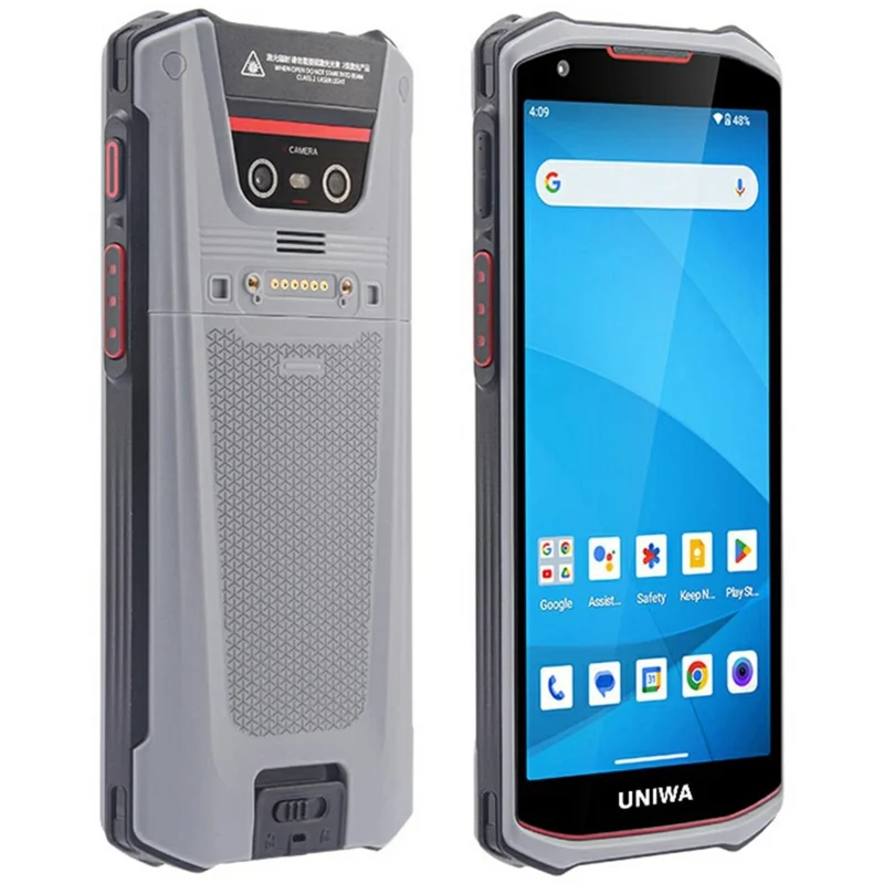 UNIWA NR5502 5.5 Inch 5G Android 13 Rugged Phone IP66 Waterproof 6GB+128GB PDA Phone - Black