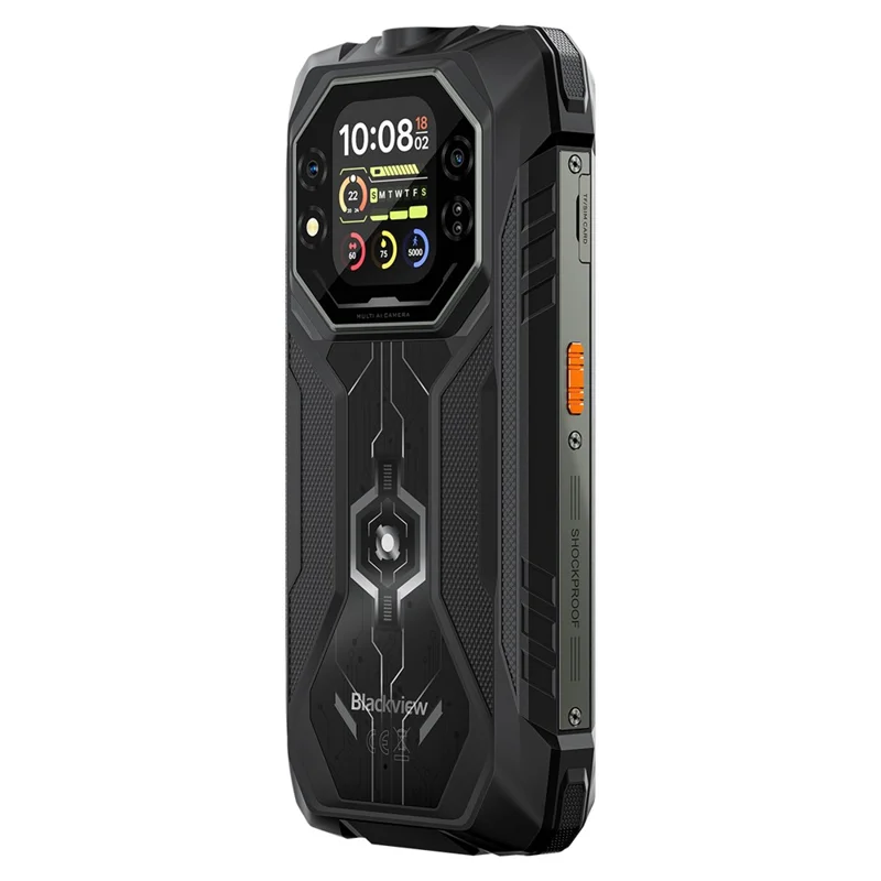 BLACKVIEW ROCK 1 AI Robuuste Smartphone 6,56 Inch Scherm Android 16 4G Mobiele Telefoon met 15000mAh Batterij, 8GB+16GB - Zwart